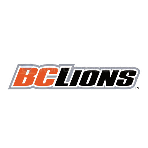 BC Lions Iron-on Stickers (Heat Transfers)NO.7572